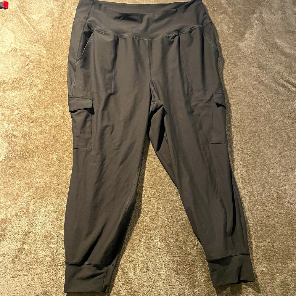 Old Navy Active Pants Womens 2X Plus Powersoft Joggers High Rose ago Dry Gray
